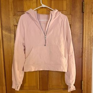 Lululemon Athletica Light Pink Half-Zip Hoodie
